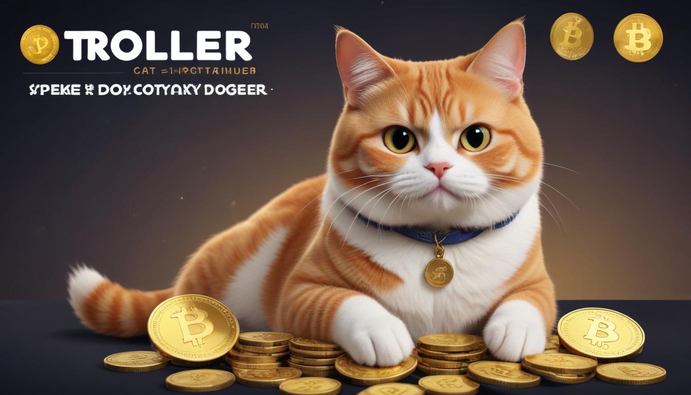 Troller Cat: The Next Memecoin King? Presale, P2E, & Deflationary Model Explained! | Cryptodamus.io