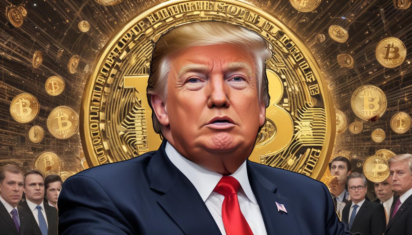 Портрет Трампа в блоке Bitcoin: революция в цифровой истории? | Cryptodamus.io